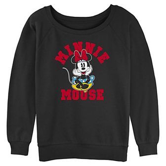 Disney's Minnie Mouse Sitting Portrait Juniors' Graphic Pullover
