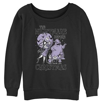 Disney's The Nightmare Before Christmas Moonlight Horror Juniors' Graphic Pullover