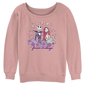 Disney's The Nightmare Before Christmas Jack Skellington And Sally Forever & Always Juniors' Graphic Pullover