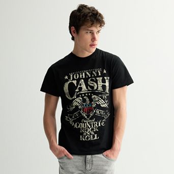 Men's Johnny Cash Eagle Seal Graphic Tee
