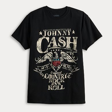 Men's Johnny Cash Eagle Seal Graphic Tee