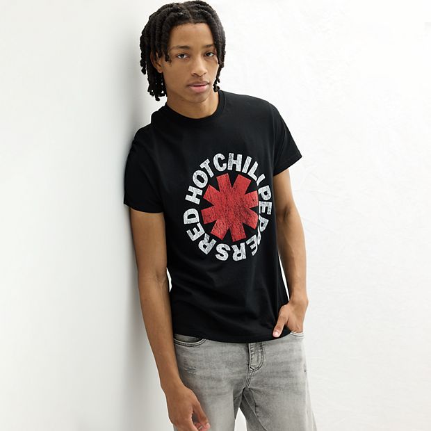 RED HOT CHILI PEPPERS Tシャツ Mサイズ　黒　ブラック Men's Red Hot Chili Peppers Logo Graphic Tee