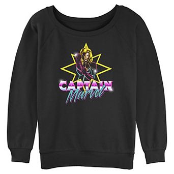 Juniors' Marvel Captain Marvel Shining Star Graphic Pullover
