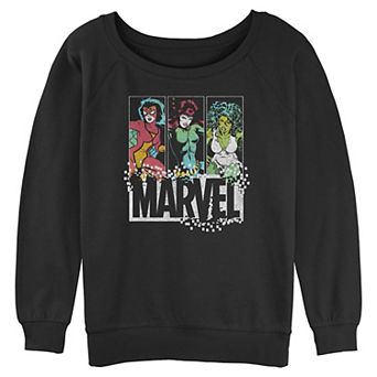 Juniors' Marvel Ladies Graphic Pullover