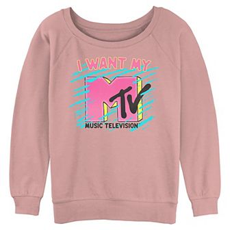 Juniors' MTV I Want My Music Television Graphic Pullover