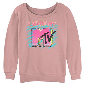 Juniors' MTV I Want My Music Television Graphic Pullover