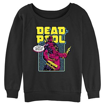 Juniors' Marvel Deadpool Please Call Me Graphic Pullover