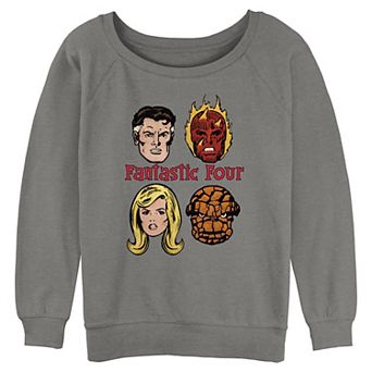 Juniors' Marvel Fantastic Four Vintage Style Poster Graphic Pullover