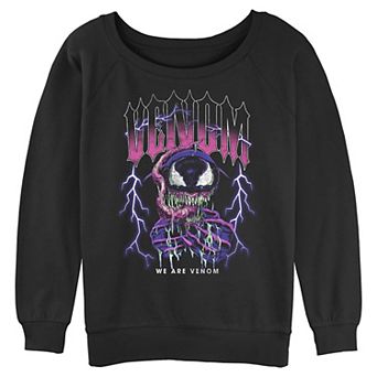 Juniors' Marvel Venom Lighting We Are Venom Graphic Pullover