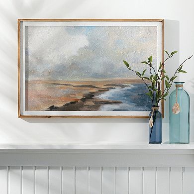 Haven Living 2 pc Glass Vase with Seashell Set