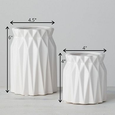 Haven Living 2 pc Origami Vase Set