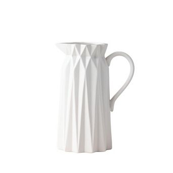 Haven Living Origami Geometric Pitcher Vase Table Decor