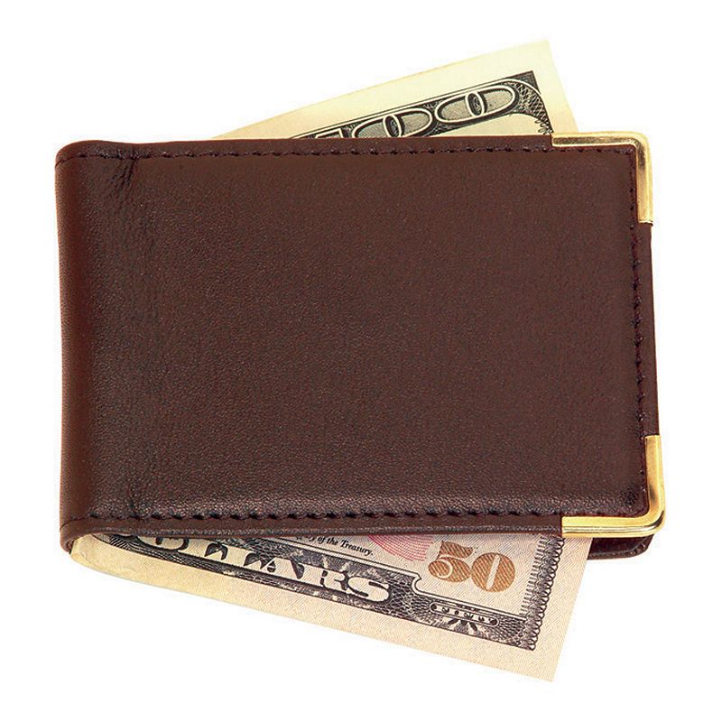 Royce Leather Money Clip, Brown