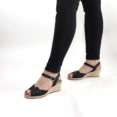 Easy Street Miramar Women's Espadrille Wedge Sandals