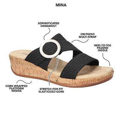 Easy Street Mina Women's Slide Wedge Sandals