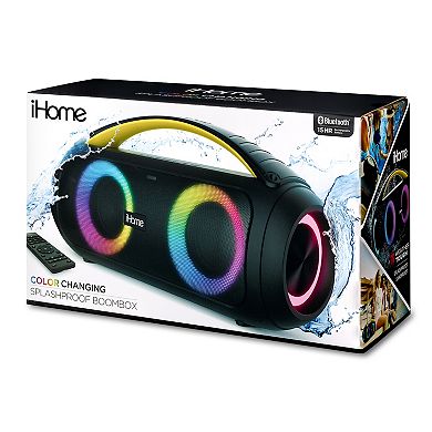 iHome Port Colorchange Boombox Bluetooth Speaker
