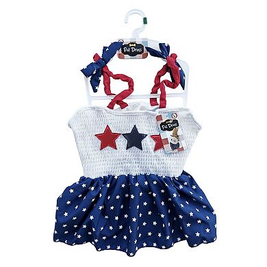 Woof Stars X-Large Smocked Dog Dress