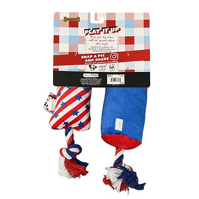 Woof 2-Pack Beer Striped Bone Dog Toys