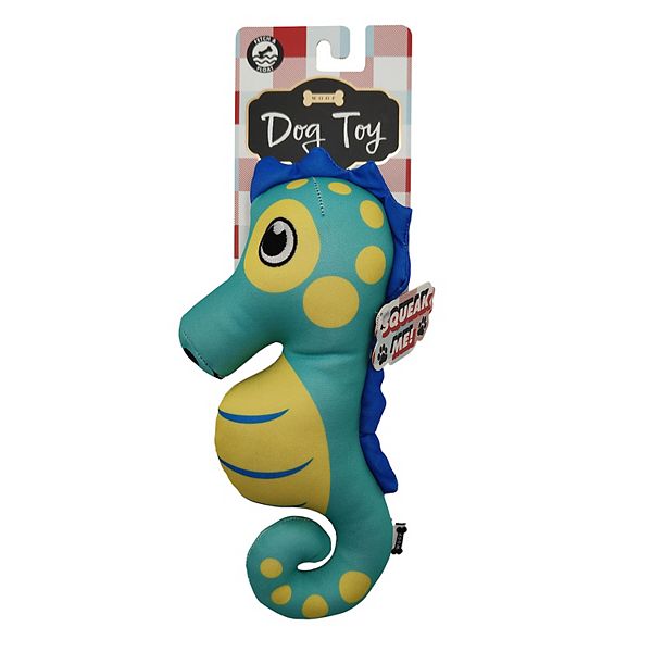 Woof Neoprene Seahorse Dog Toy - Multi