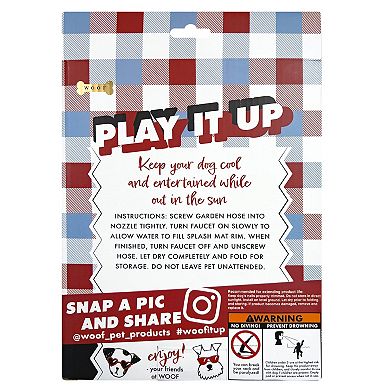 Woof Ocean PVC Splash Mat