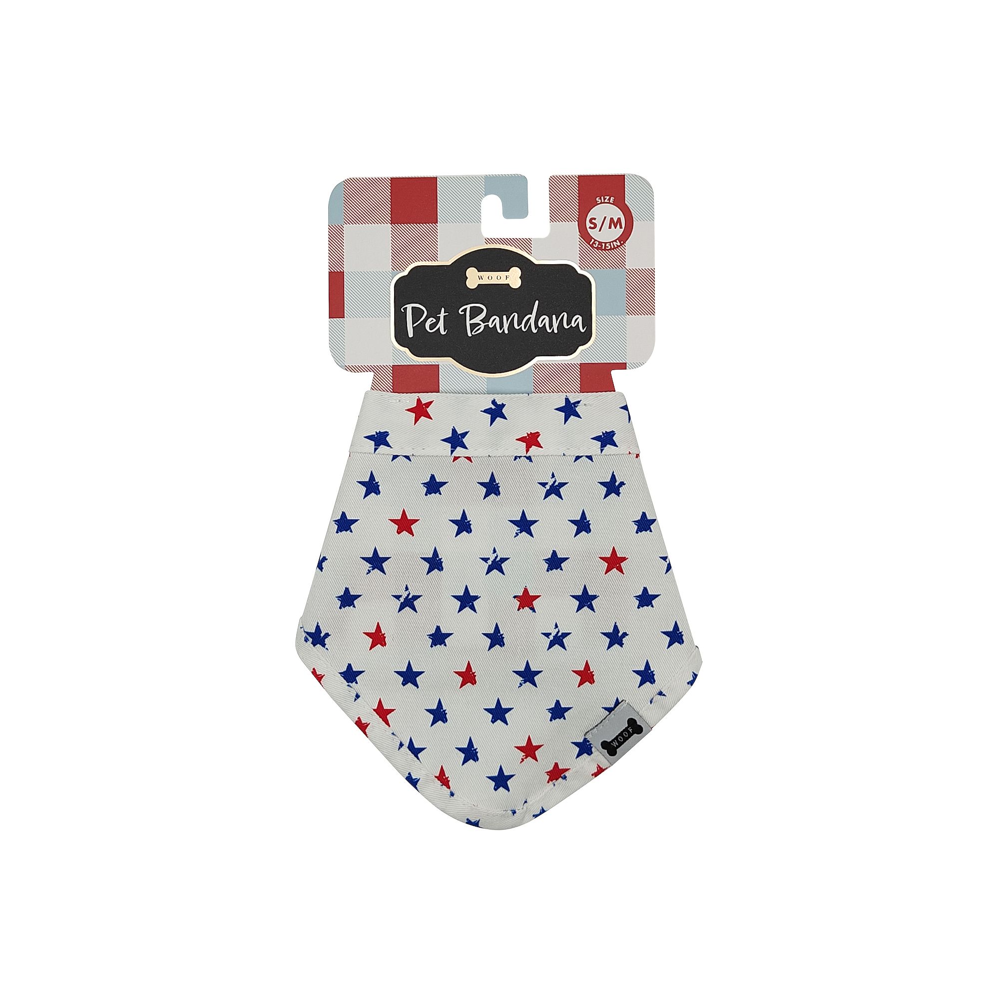 Woof Large/X-Large Sparkle Dog Bandana, Size: Small/Medium, Multi