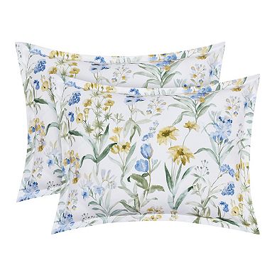 Five Queens Court Tahlia Blue Comforter Set with Shams