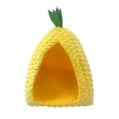 Meow Dimpled Pineapple Hut Pet Hideaway