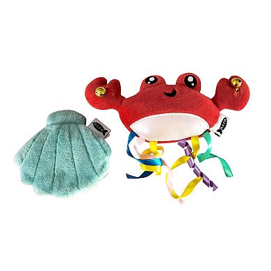 Meow 2-Pack Crab Clam Plush Toy Set