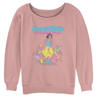 Disney's Snow White And The Seven Dwarfs Neon Colors Juniors' Graphic Pullover