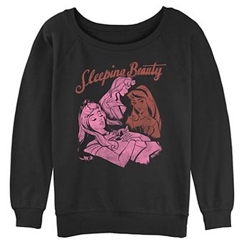 Disney's Sleeping Beauty Aurora Profiles Juniors' Graphic Pullover