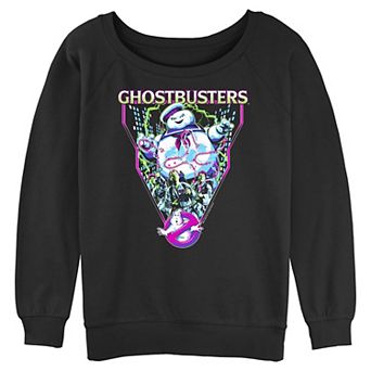 Juniors' Ghostbusters Stay Puft Marshmallow Man Graphic Pullover