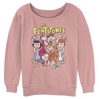 Juniors' The Flintstones Big Family Portrait Graphic Pullover