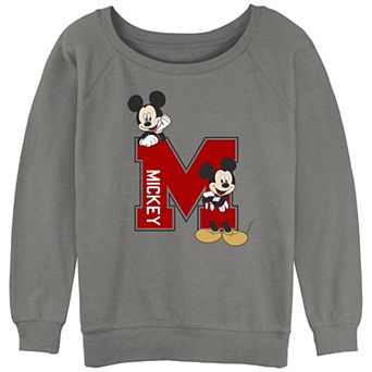 Disney's Mickey Mouse Varsity Letter Juniors' Graphic Pullover
