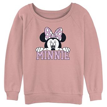 Disney's Minnie Mouse Peeking Juniors' Graphic Pullover