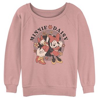 Disney's Minnie Mouse And Daisy Flower Ladies Juniors' Graphic Pullover