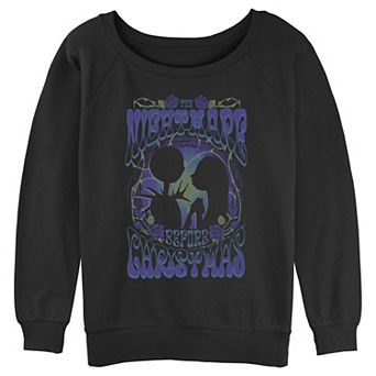 Disney's The Nightmare Before Christmas Jack Skellington And Sally Roses Poster Juniors' Graphic Pullover