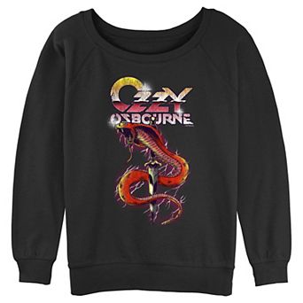 Juniors' Ozzy Osbourne Cobra Dagger Cover Graphic Pullover