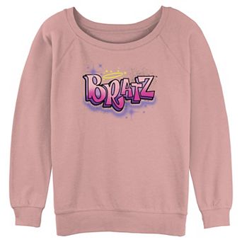 Juniors' Bratz Airbrush Logo Graphic Pullover