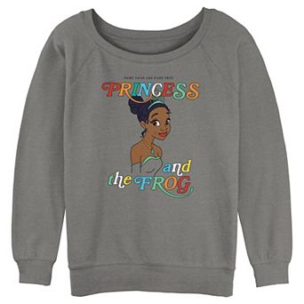 Disney's Princess And The Frog Tiana Profile Portrait Juniors' Graphic Pullover