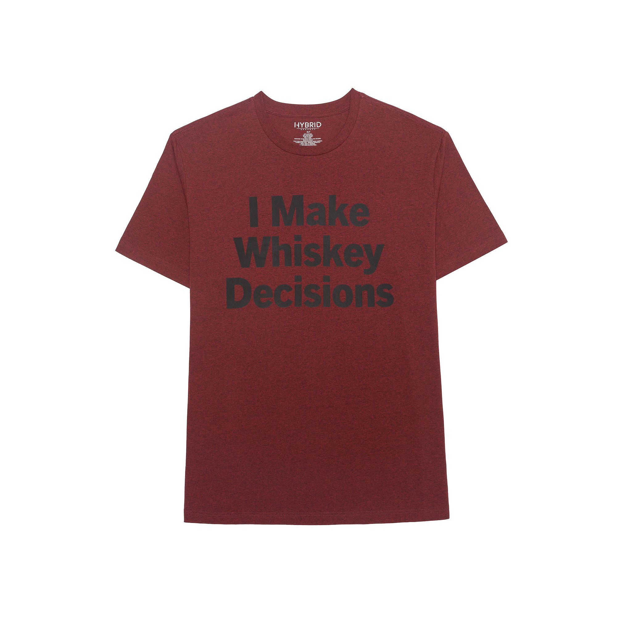 Big & Tall I Make Whiskey Decisions Graphic Tee, Mens, Size: Large Ta