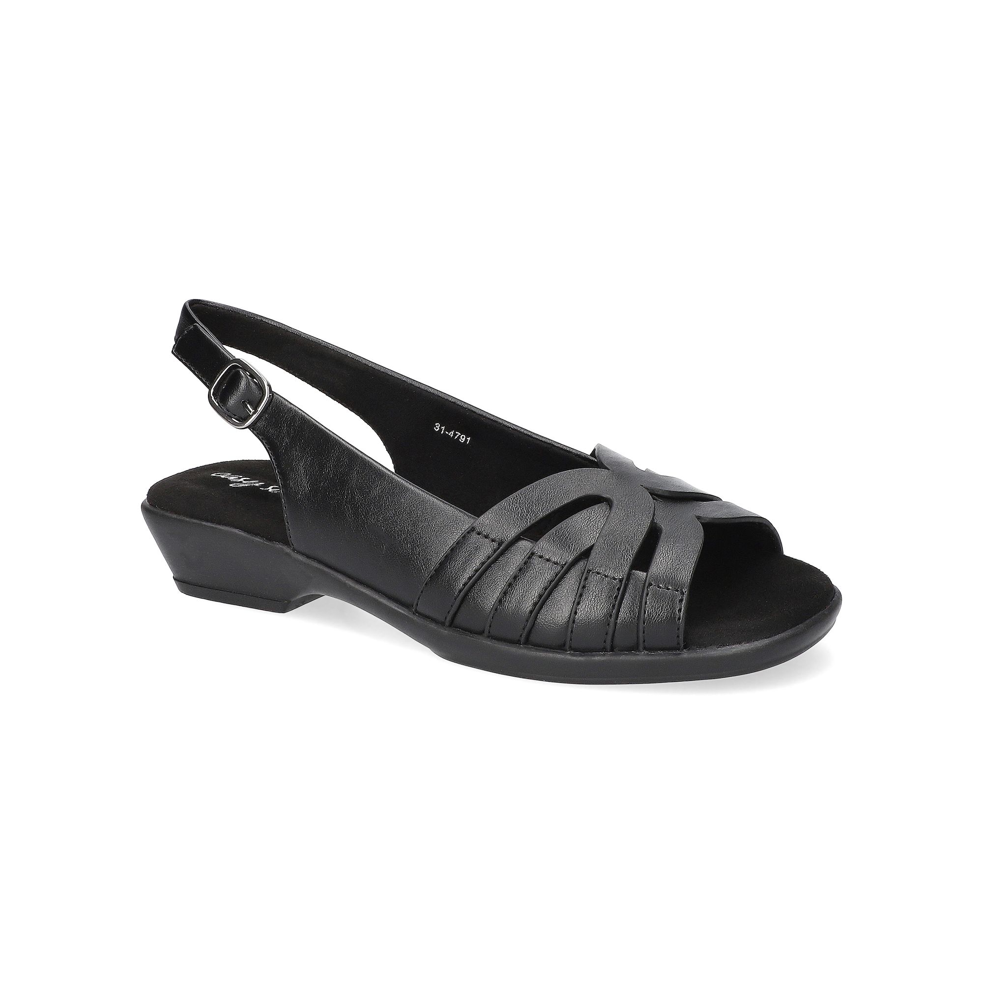 Easy Street Jovita Womens Comfort Slingback Sandals, Size: 6, Black
