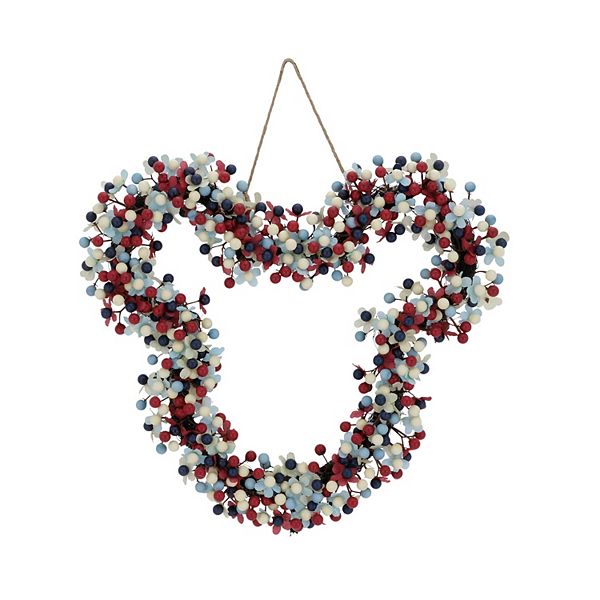 Disney's Mickey Mouse Head Artificial Botanical Wreath by Celebrate Together™ Americana - Multi