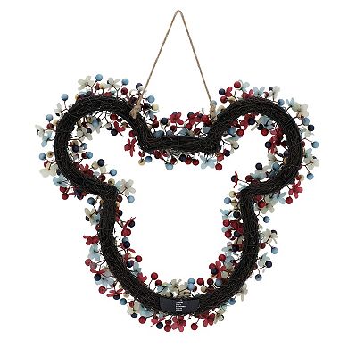 Disney's Mickey Mouse Head Artificial Botanical Wreath by Celebrate Together Americana