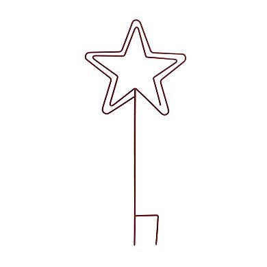 Celebrate Together Americana Red Star Metal Garden Stake