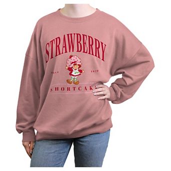 Juniors' Strawberry Shortcake Since 1979 Oversized Graphic Pullover
