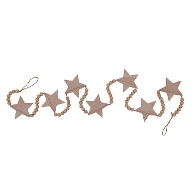 Celebrate Together Americana Wood Beaded Star Garland