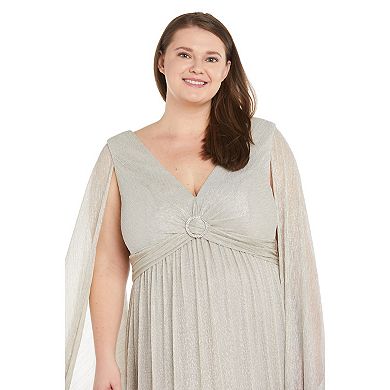 Plus Size R&M Richards Empire Waist Evening Gown