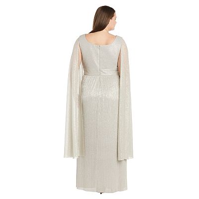 green emerald velvet dress Glitter Empire Waist Plus Size Maxi Dress with Long Sleeves main image 1