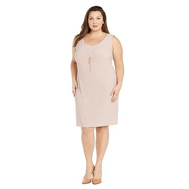 Plus Size R&M Richards 2-pc. Embroidered A-Line Dress & Duster Jacket Set