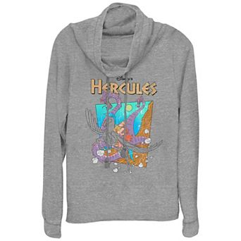 Disney's Hercules Hydra Escape Women's Cowlneck Graphic Lightweight Long Sleeve